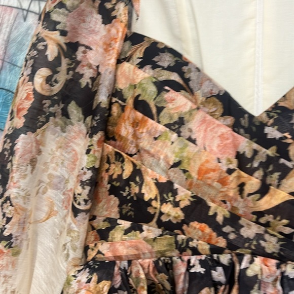 ZIMMERMANN
Degrade Floral-Print Long-Sleeve Draped Mini Dress - Picture 3 of 6